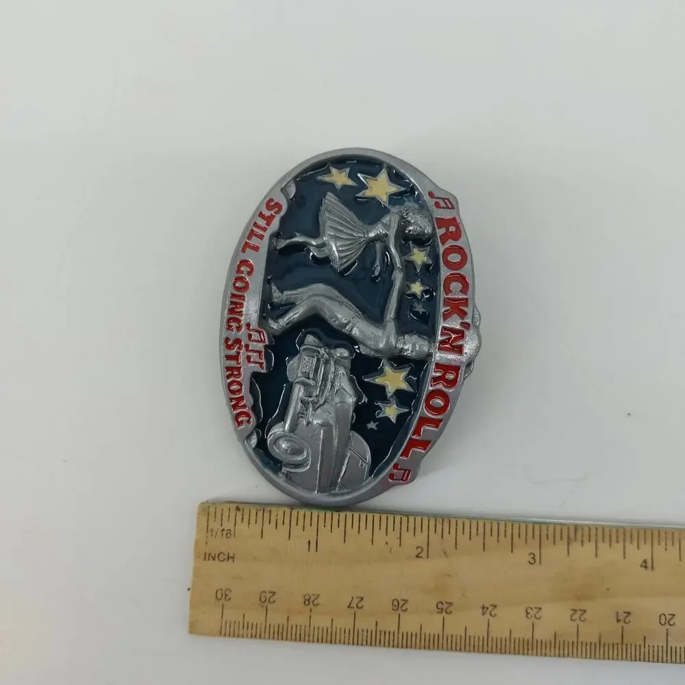 Great American Buckle Rock'N Roll Belt Buckle 50s Rockabilly